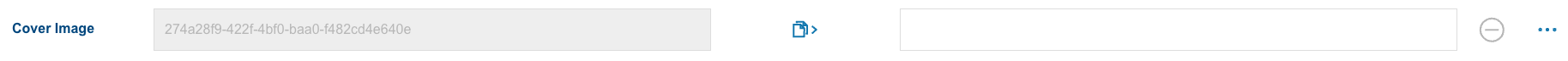 default experience, showing only the id as text